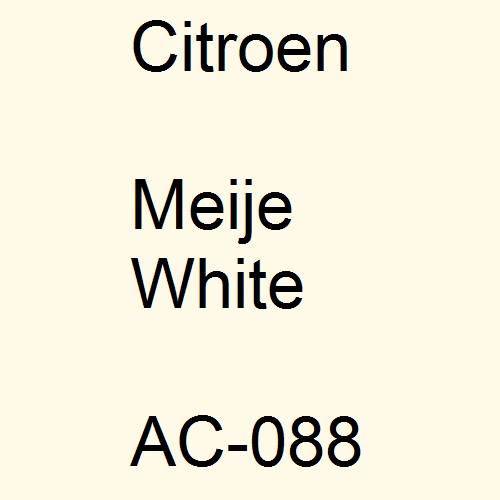 Citroen, Meije White, AC-088.